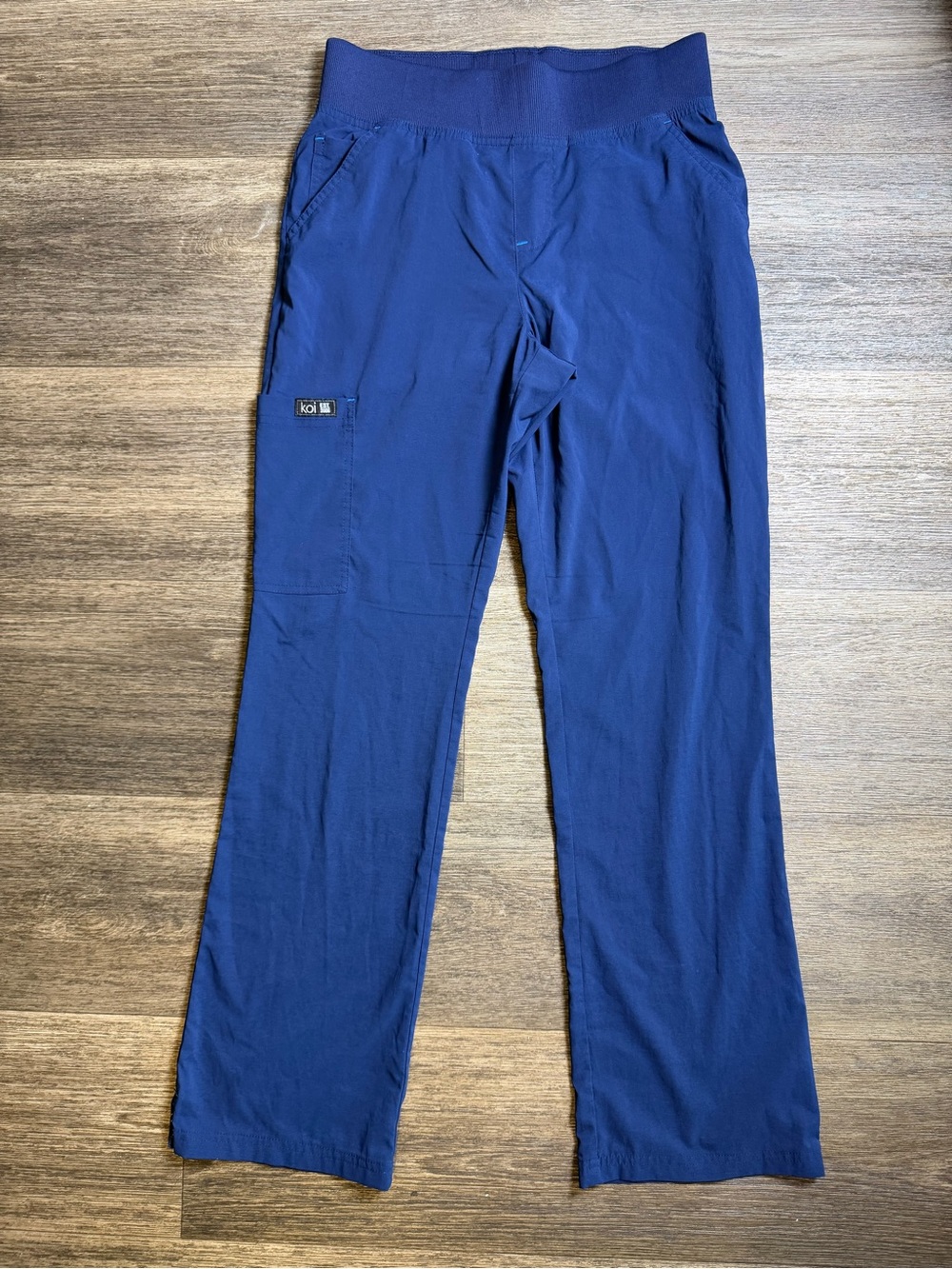 KOI BASIC Comfort Stretch Womens Scrub Pants - Navy